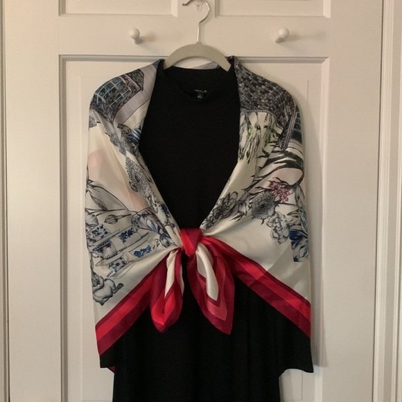 Talbots Accessories - Festive winter/Holiday Silk Scarf by Talbots